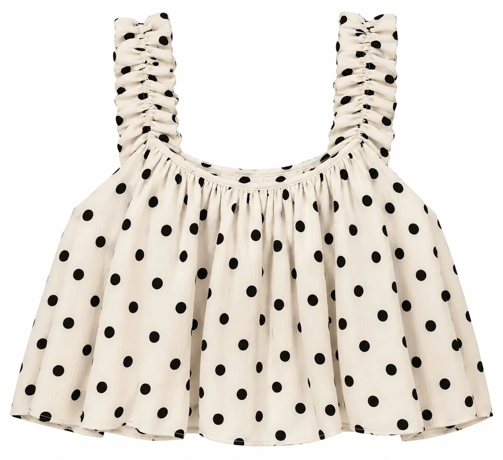 Blusa Lunares - Art 1697 (crep)