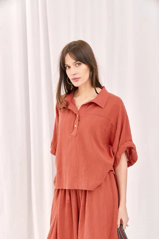Camisa Morelos - Art 1618 (bambula algodon) - Vista 2
