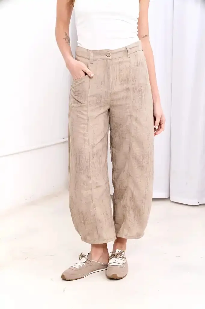 Pantalon Globo Merida - Art 1625 (lino vintage)