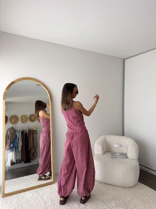 Pantalon Vichy Rayas - Art 1370 (poplin rayado) - Vista 2