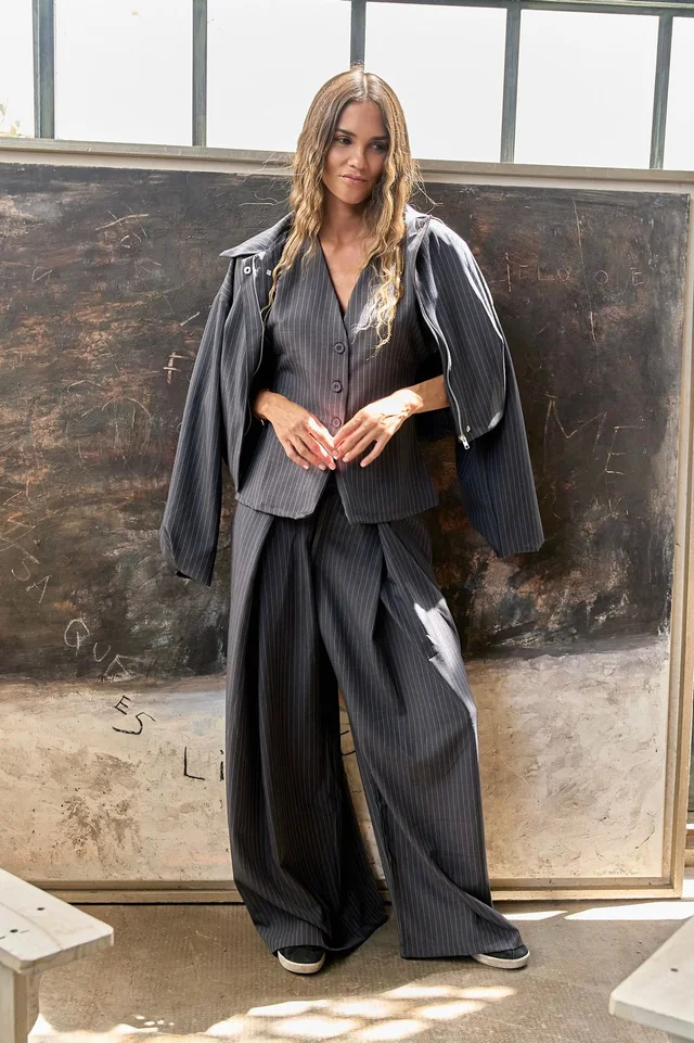 Campera molly - sastrera rayas art 1507