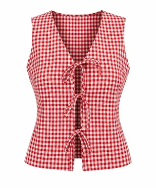 Blusa Vichy - Art 1644 (poplin cuadrille) - Vista 5