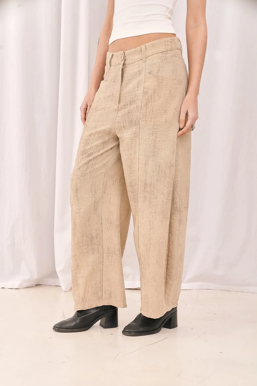 Pantalon Globo Merida - Art 1625 (lino vintage)