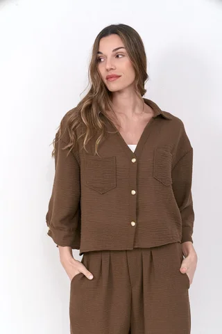 Camisa Solana - Art 1630 (lino rustico) - Vista 1