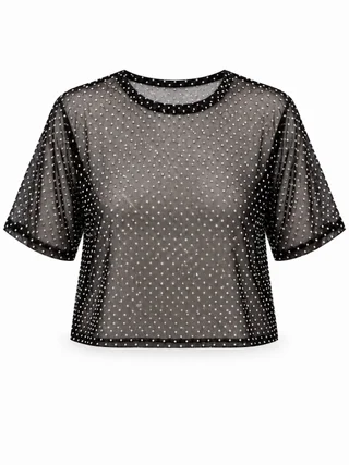 Remera Rocky - Art 769 (tull c/strass) - Vista 2