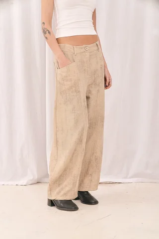 Pantalon Globo Merida - Art 1625 (lino vintage) - Vista 2