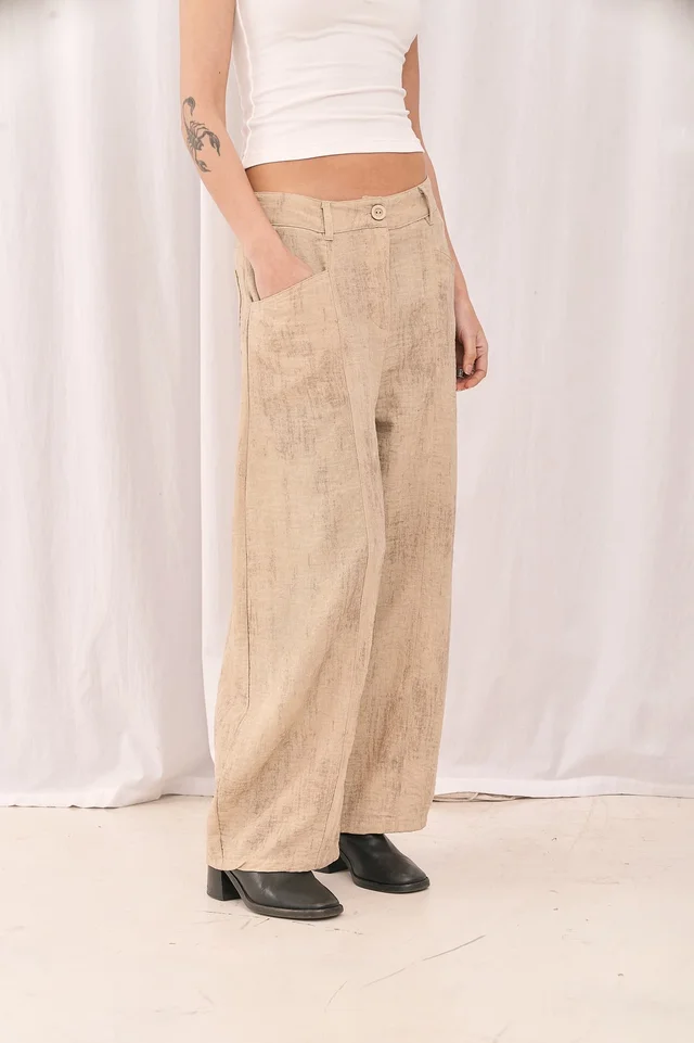 Pantalon Globo Merida - Art 1625 (lino vintage)