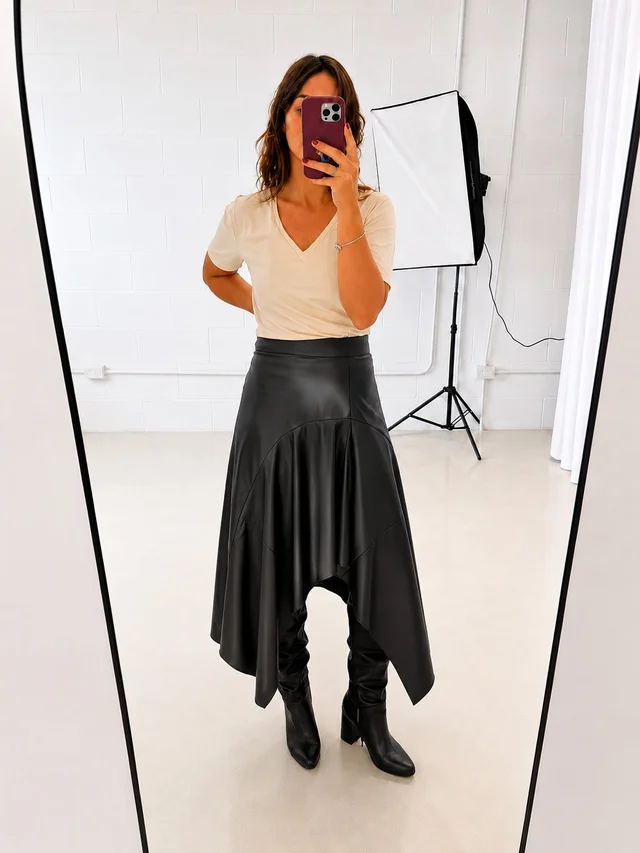 Falda Tula - Art 1183 (cuerina)