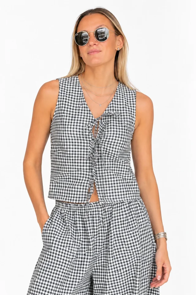 Blusa Vichy - Art 1644 (poplin cuadrille)