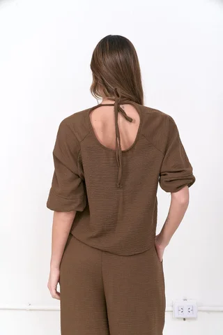 Blusa Solana - Art 1420 (lino rustico) - Vista 1