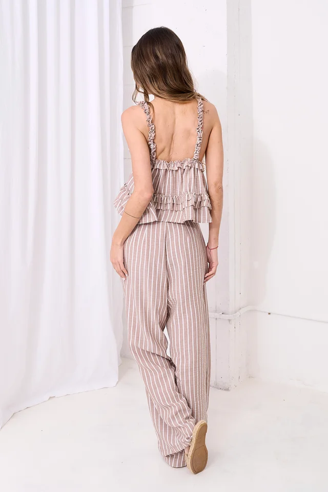 Blusa Teresa - Art 1402 (lino rayado)