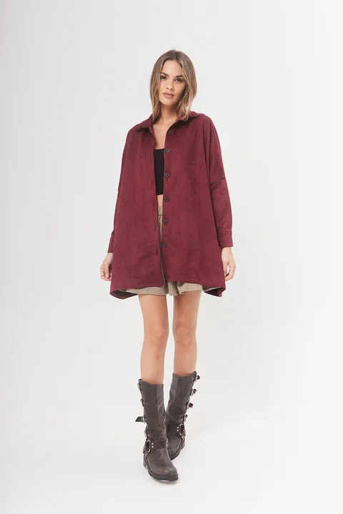 Camisa Celeste - Scuba amplia c/canesu y tabla