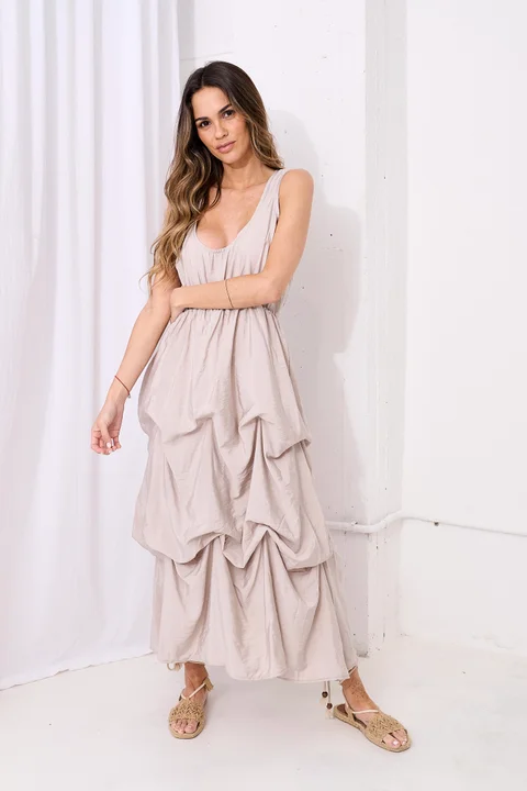 Vestido Serrana - Art 1437 (saten mate)