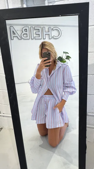 Short Mansa - Art 1442 (poplin rayado) - Vista 1