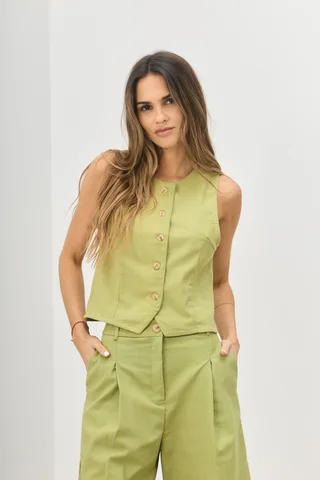 Chaleco Jaguel - Art 1398 (lino) - Vista 3