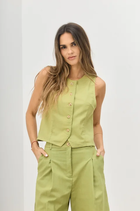 Chaleco Jaguel - Art 1398 (lino)