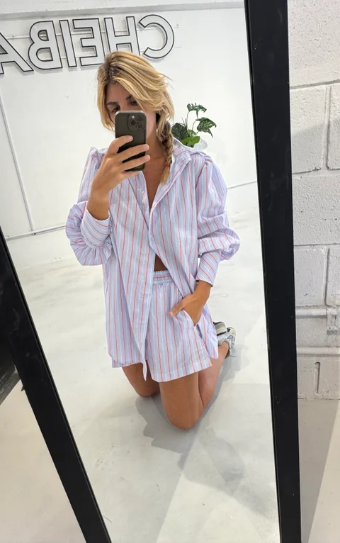 Short Mansa - Art 1442 (poplin rayado)