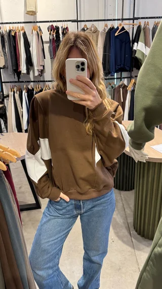 Buzo Berta Combinado - frisa/reeb art.1319 - Vista 1