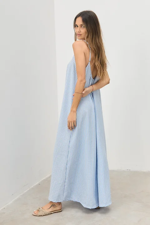 Vestido Tesoro - Art 1106 (rayado buble)