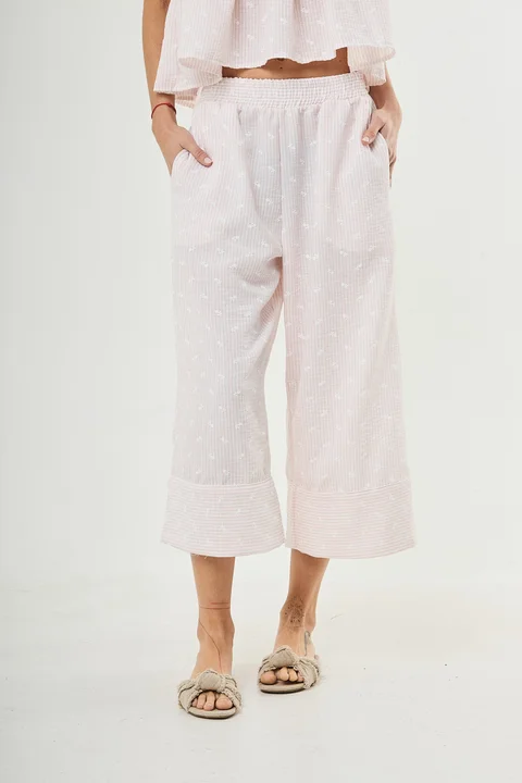 Pantalon Liberty - Art 1395 ( lino bordado)