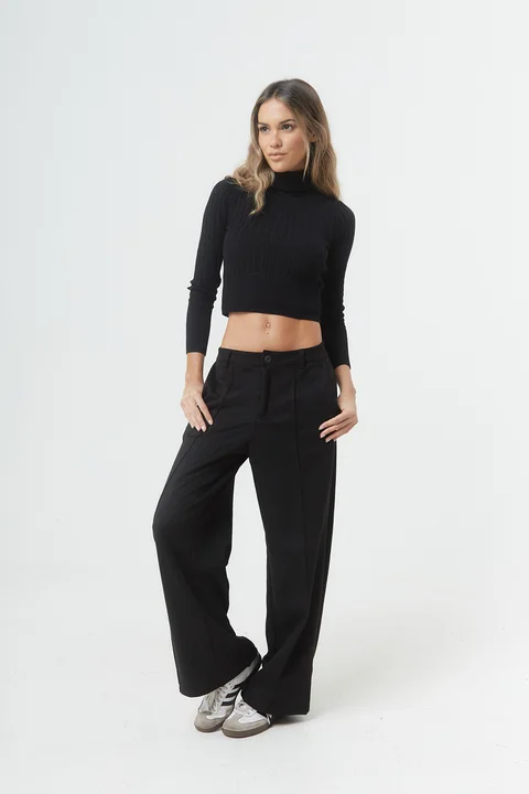 Pantalon Celeste - c/alforza