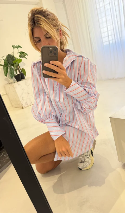 Camisa Mansa - Art 1441 (poplin rayado)