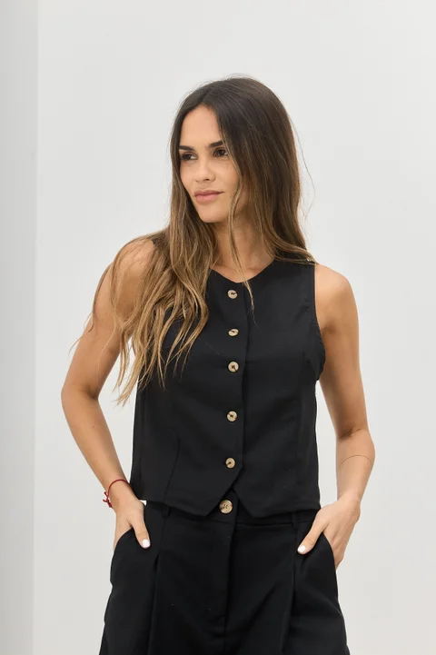 Chaleco Jaguel - Art 1398 (lino)