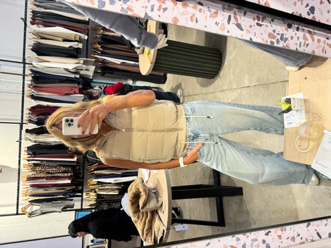 Chaleco Reversible - importado c/piel