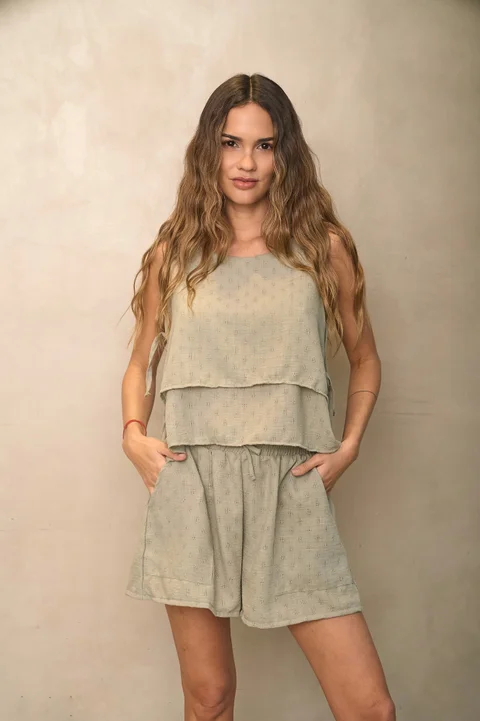 Blusa San Antonia (pechera) - Art 1403 lino calado