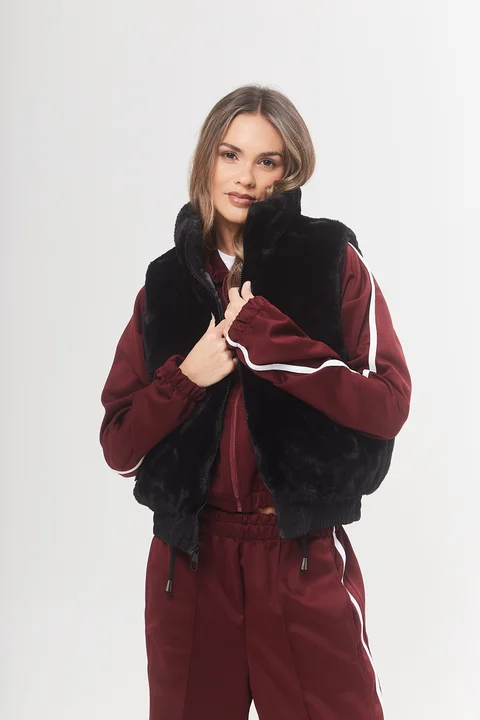 Chaleco Reversible - importado c/piel