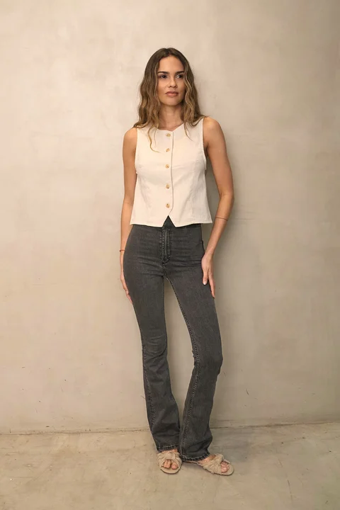 Chaleco Jaguel - Art 1398 (lino)