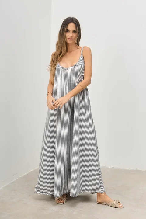 Vestido Tesoro - Art 1106 (rayado buble)