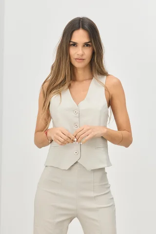 Chaleco Menorca - Art 1010 (bengalina) - Vista 2