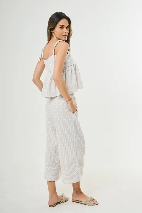 Pantalon Liberty - Art 1395 ( lino bordado)