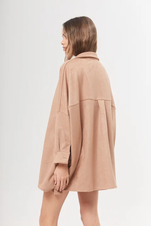 Camisa Celeste - Scuba amplia c/canesu y tabla