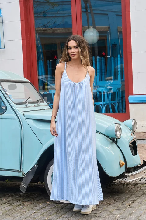 Vestido Tesoro - Art 1106 (rayado buble)