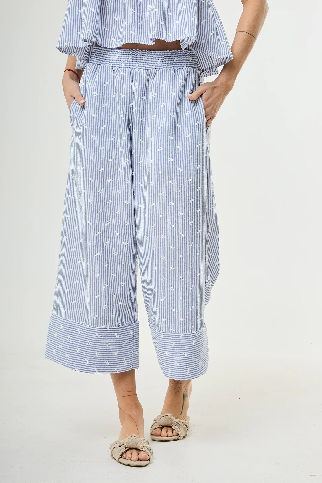 Pantalon Liberty - Art 1395 ( lino bordado)