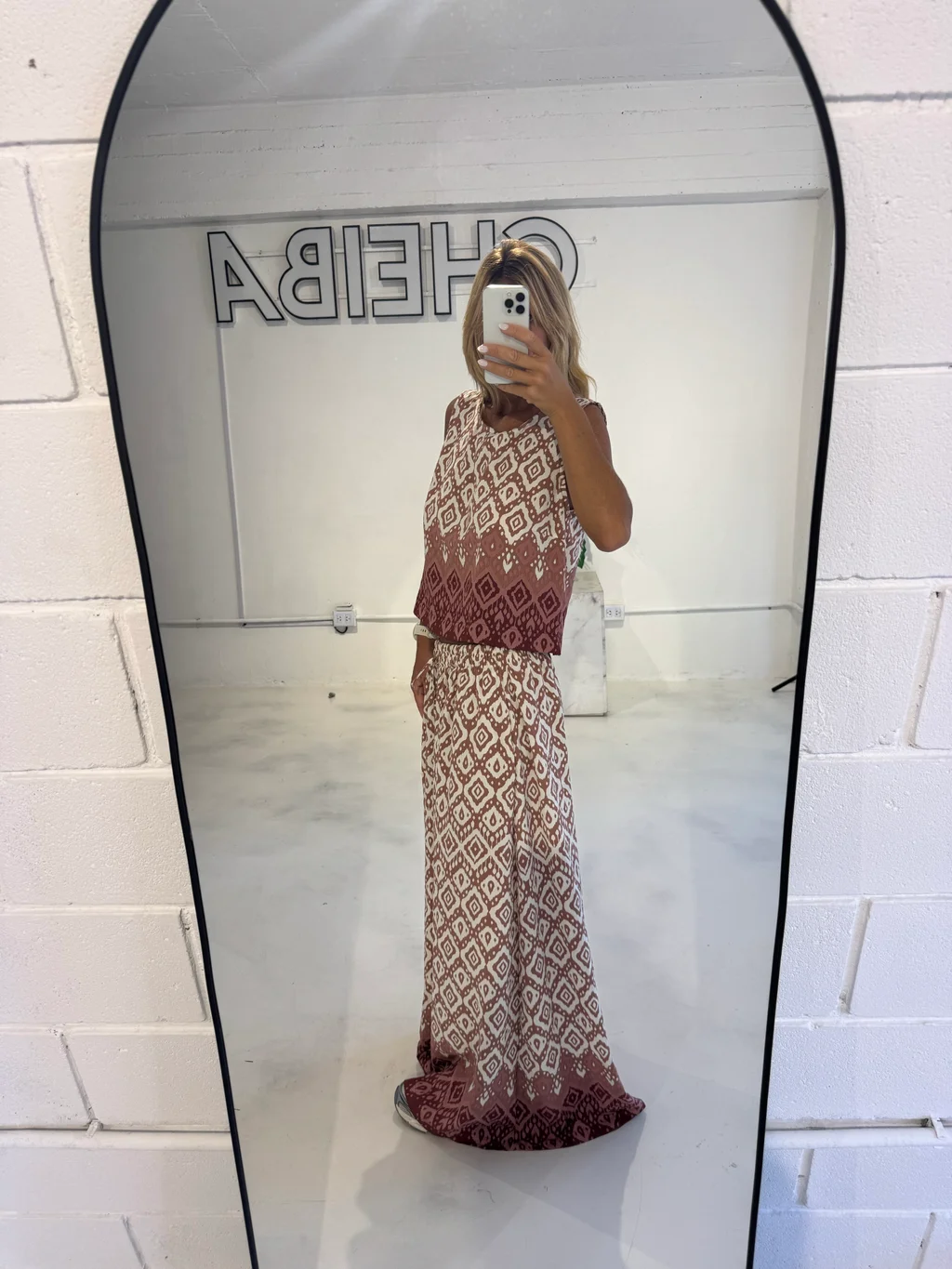 Pantalon Emilia - Art 1049 (seda estampada)