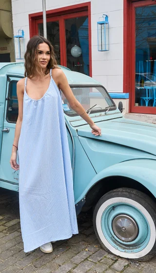 Vestido Tesoro - Art 1106 (rayado buble) - Vista 1