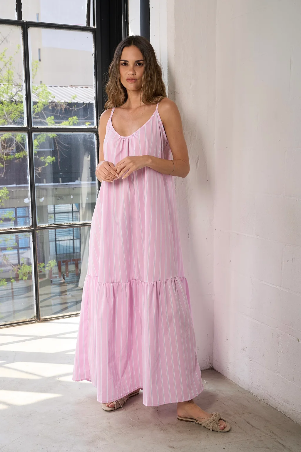 Vestido Carmen - Art 844 (poplin rayado)