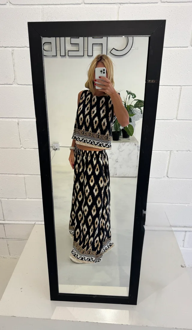 Blusa Emilia - Art 1322 (seda estampada)