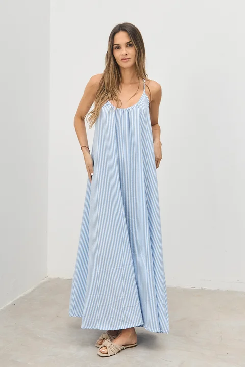 Vestido Tesoro - Art 1106 (rayado buble)