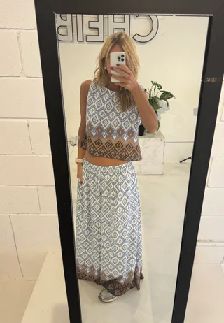 Blusa Emilia - Art 1322 (seda estampada) - Vista 2