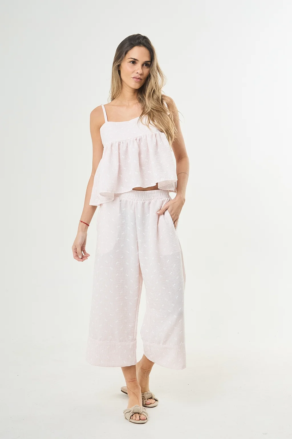 Pantalon Liberty - Art 1395 ( lino bordado)