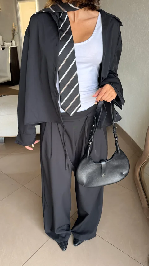 Pantalon Gisela - seda c/tablas  art.1285