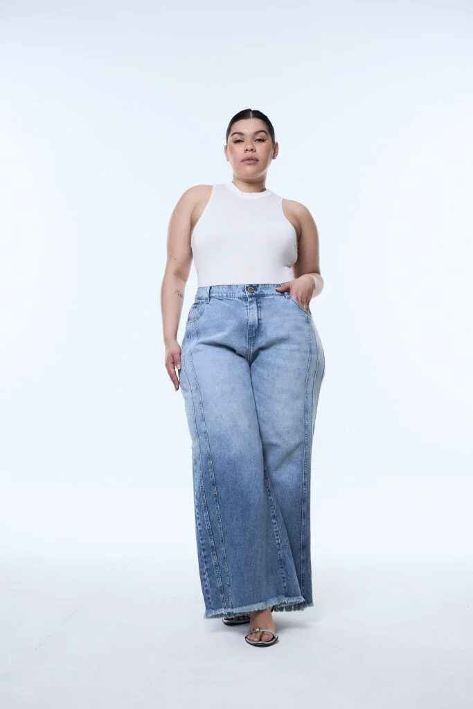 DOBLE MAXI WIDELEG AZYNEA RECORTE NEVADO