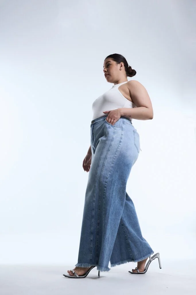 DOBLE MAXI WIDELEG AZYNEA RECORTE NEVADO