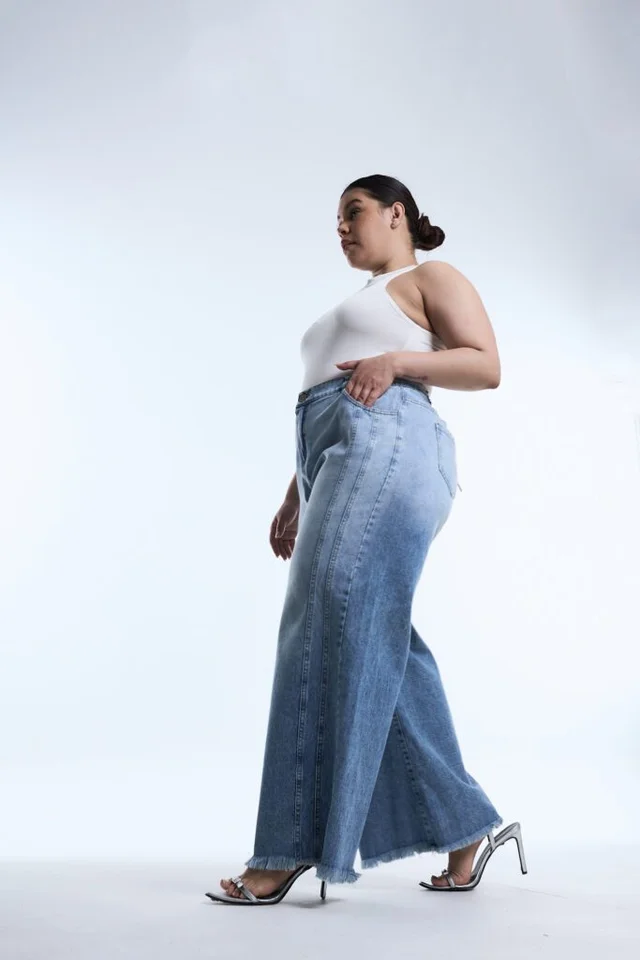 DOBLE MAXI WIDELEG AZYNEA RECORTE NEVADO