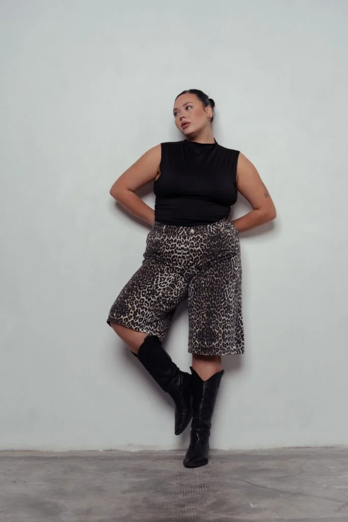 BERMUDA JORT TATHIANA ANIMAL PRINT