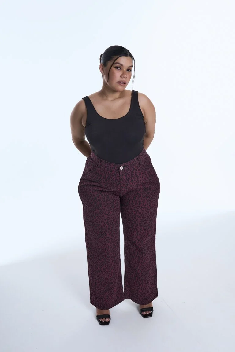 WIDELEG BORDO ANIMAL PRINT RIGIDO
